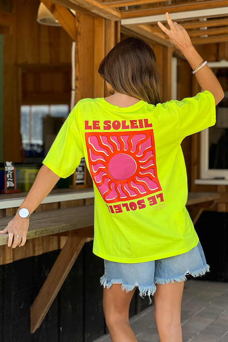 Lime Green Le Soleil Jersey Tee