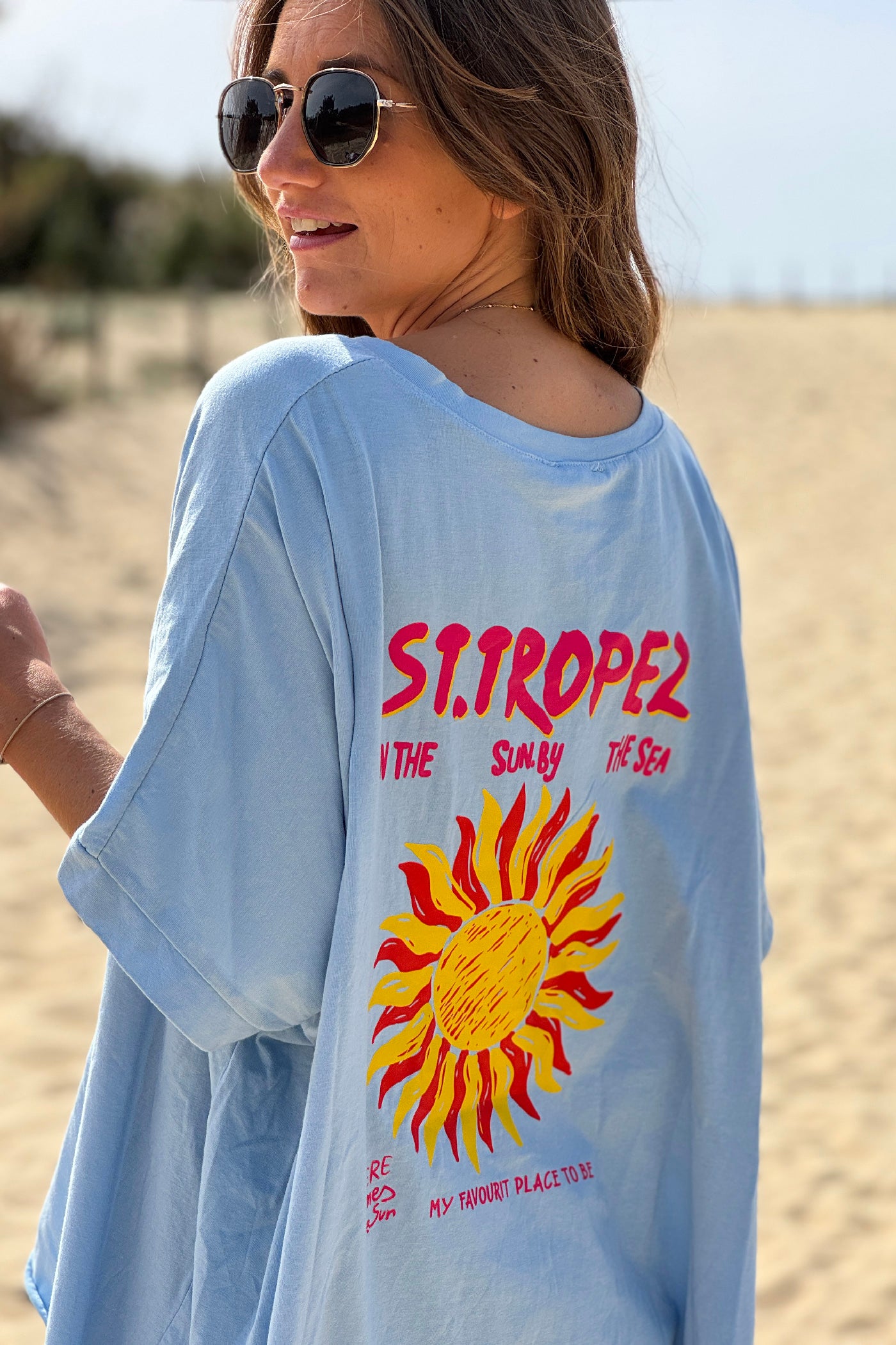 Blue St. Tropez Sun Vintage T-Shirt