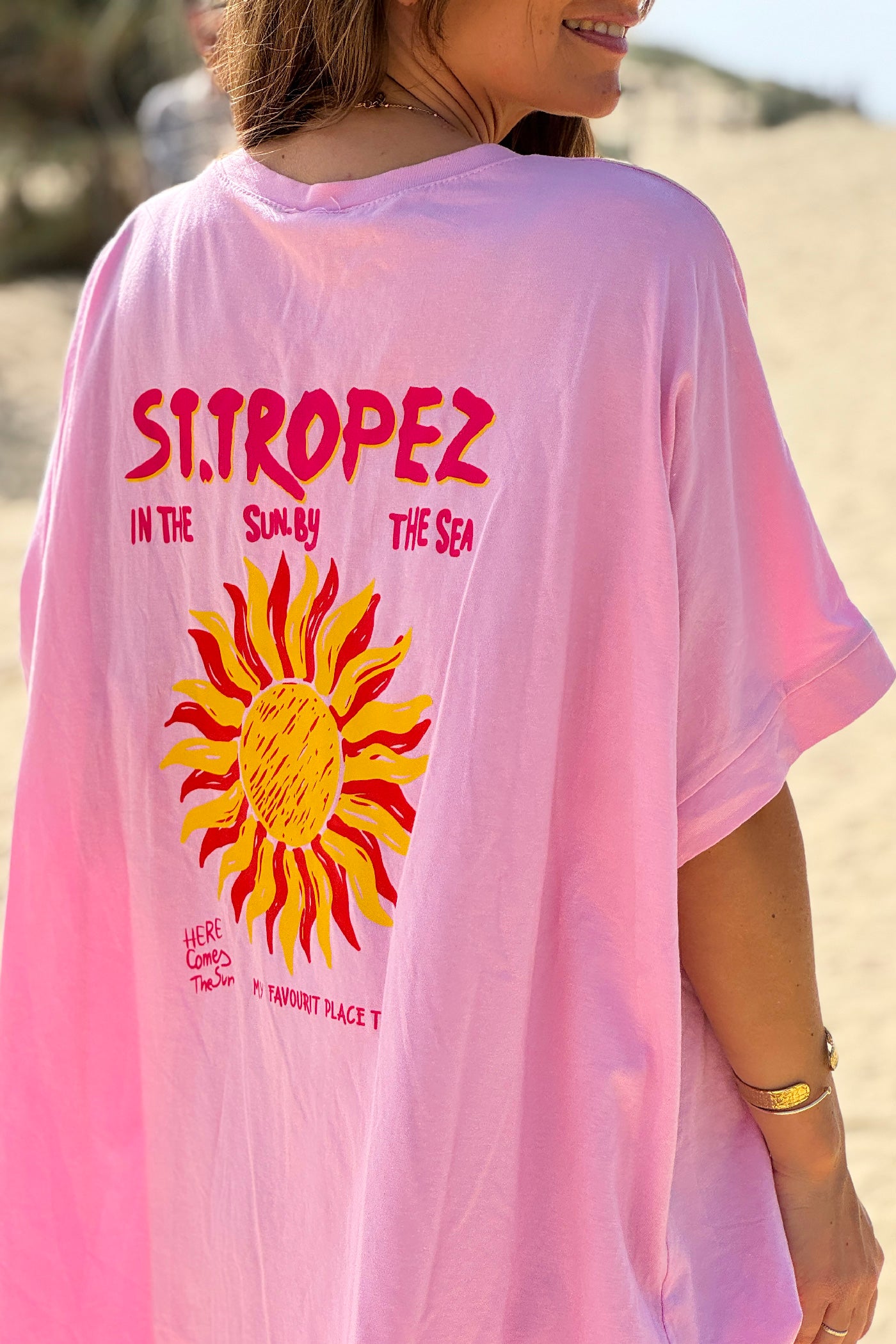 Pink St. Tropez Sun Vintage T-Shirt