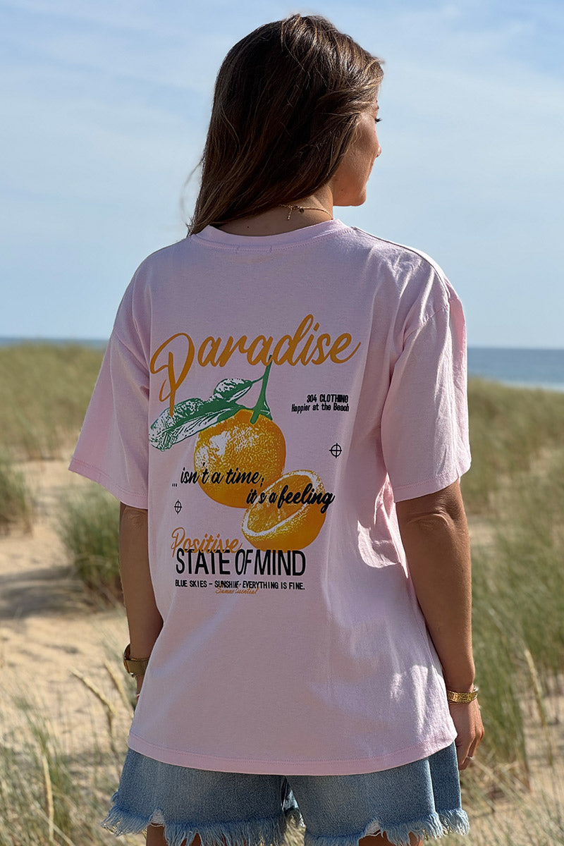 Pink Citrus Paradise Jersey Tee