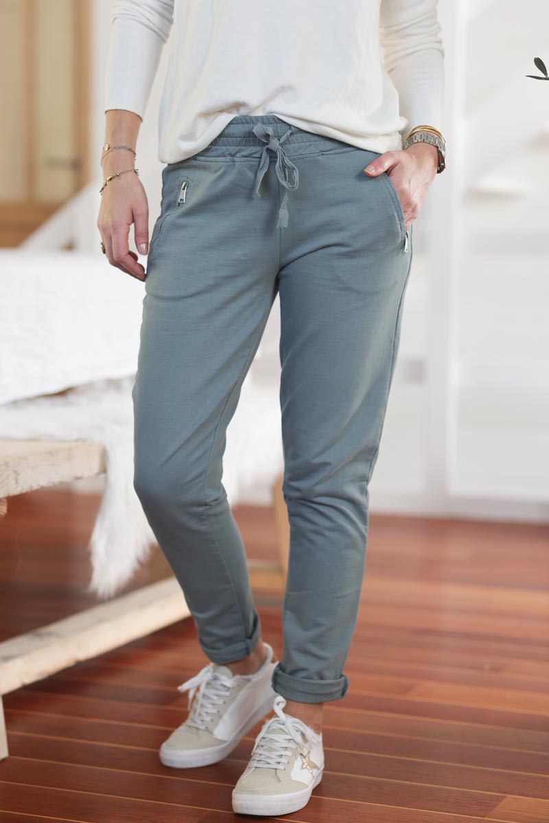 jogging confort poches zip gris souris b053 (1)