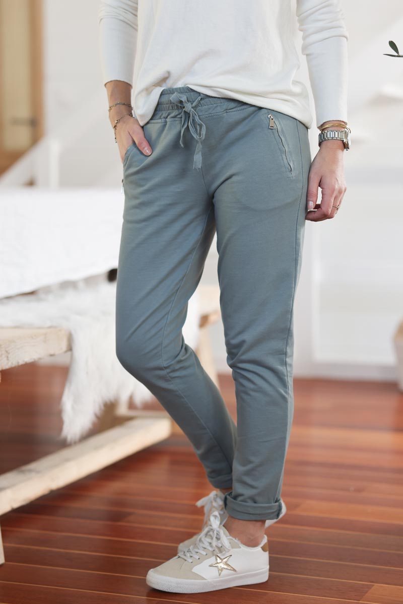 jogging confort poches zip gris souris b053 (1)