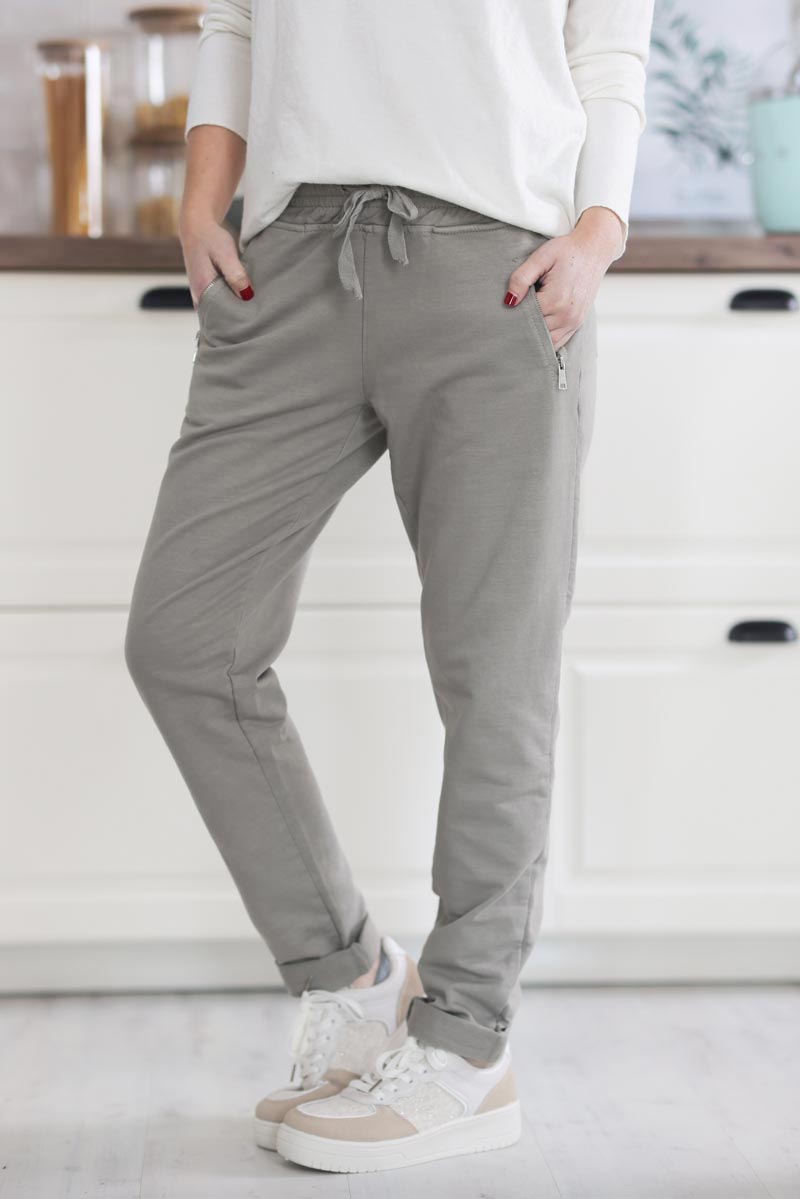 jogging confort poches zip taupe b053 (1)