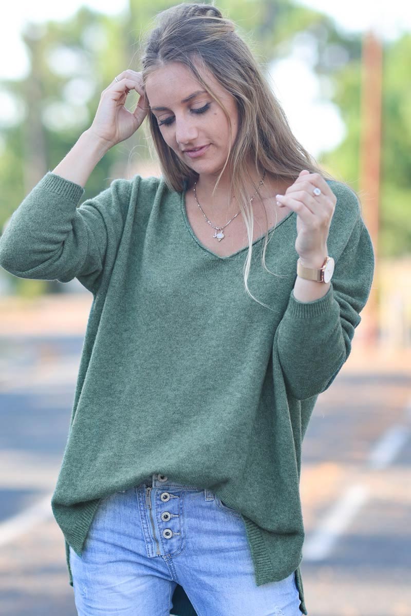 Pull femme vert bouteille new arrivals