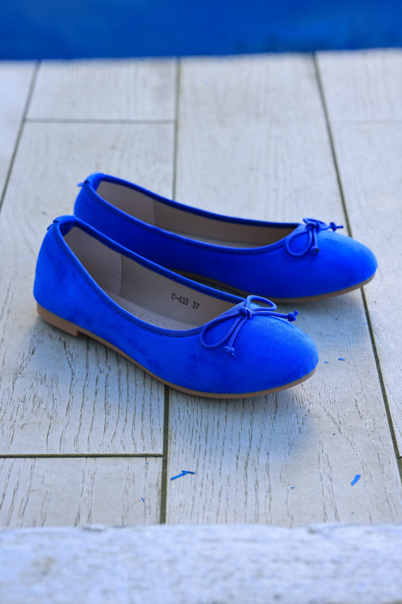 Royal blue hot sale ballet shoes