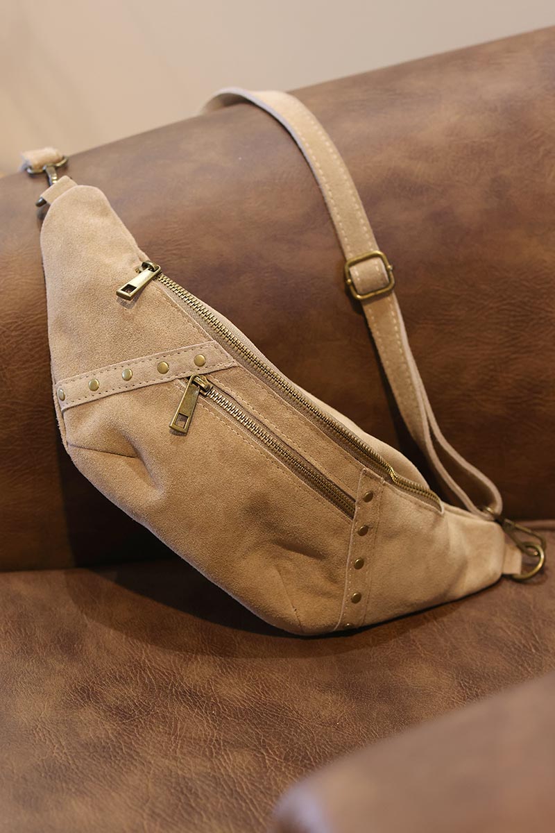 Beige discount bum bag