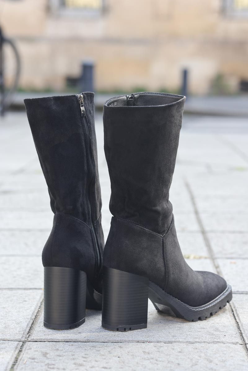 Bottes hotsell suedine noir