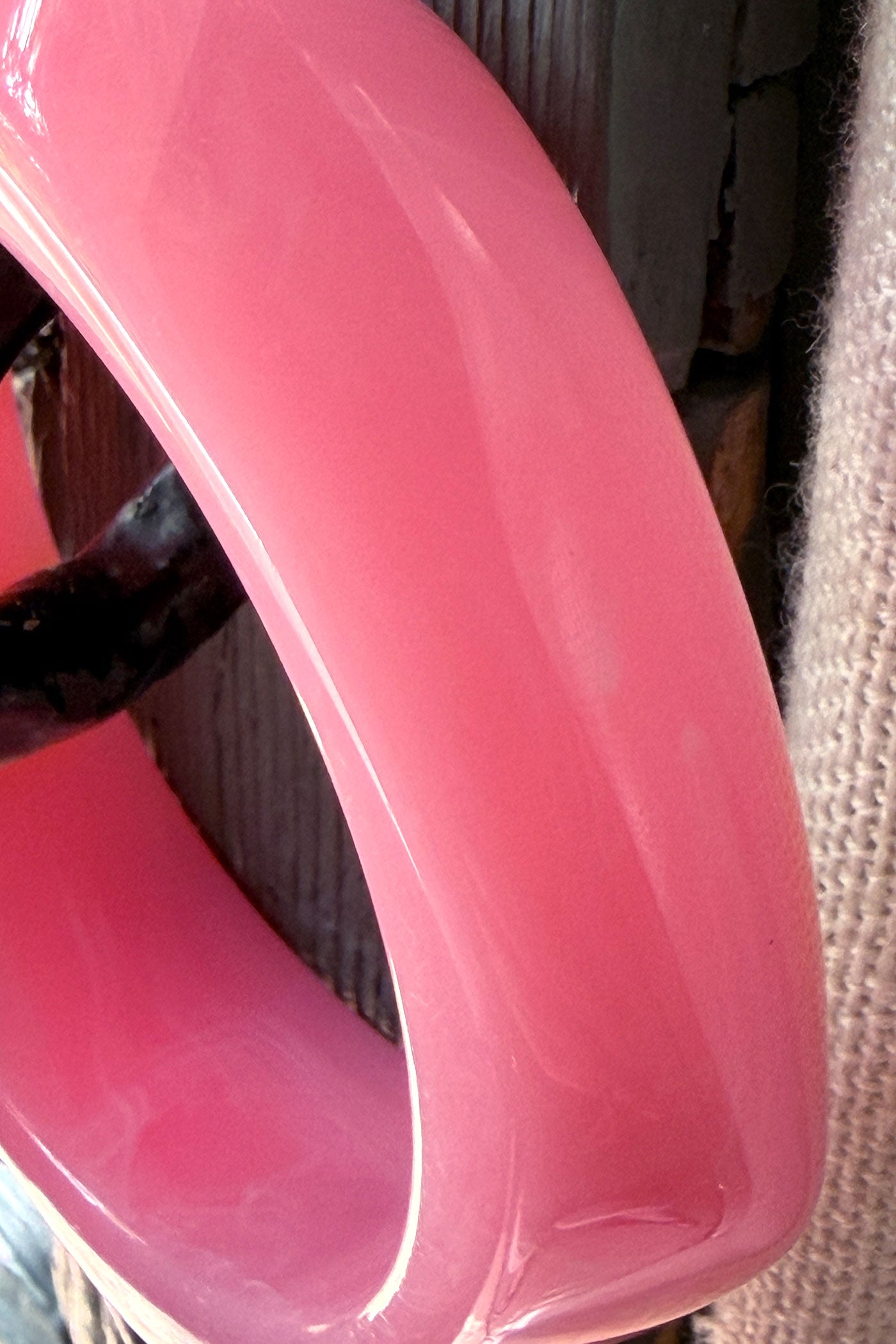 Pink Geo Chunky Lucite Bangle