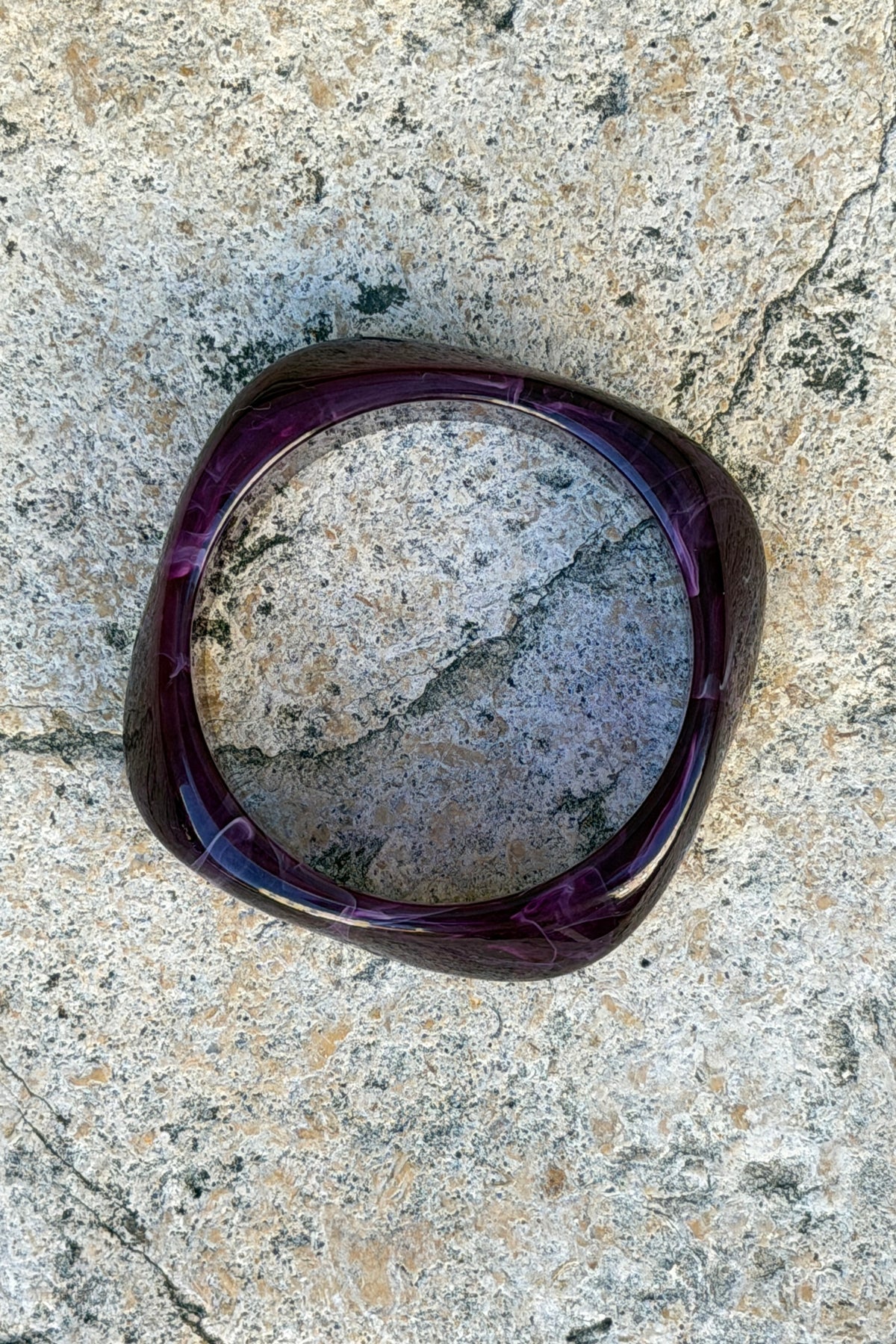Aubergine Dreams Natural Cut Bangle