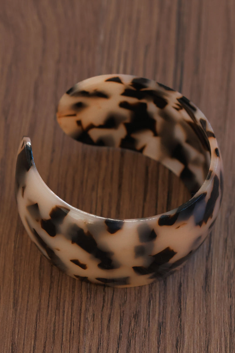 Faux Tortoise Cuff Bracelet