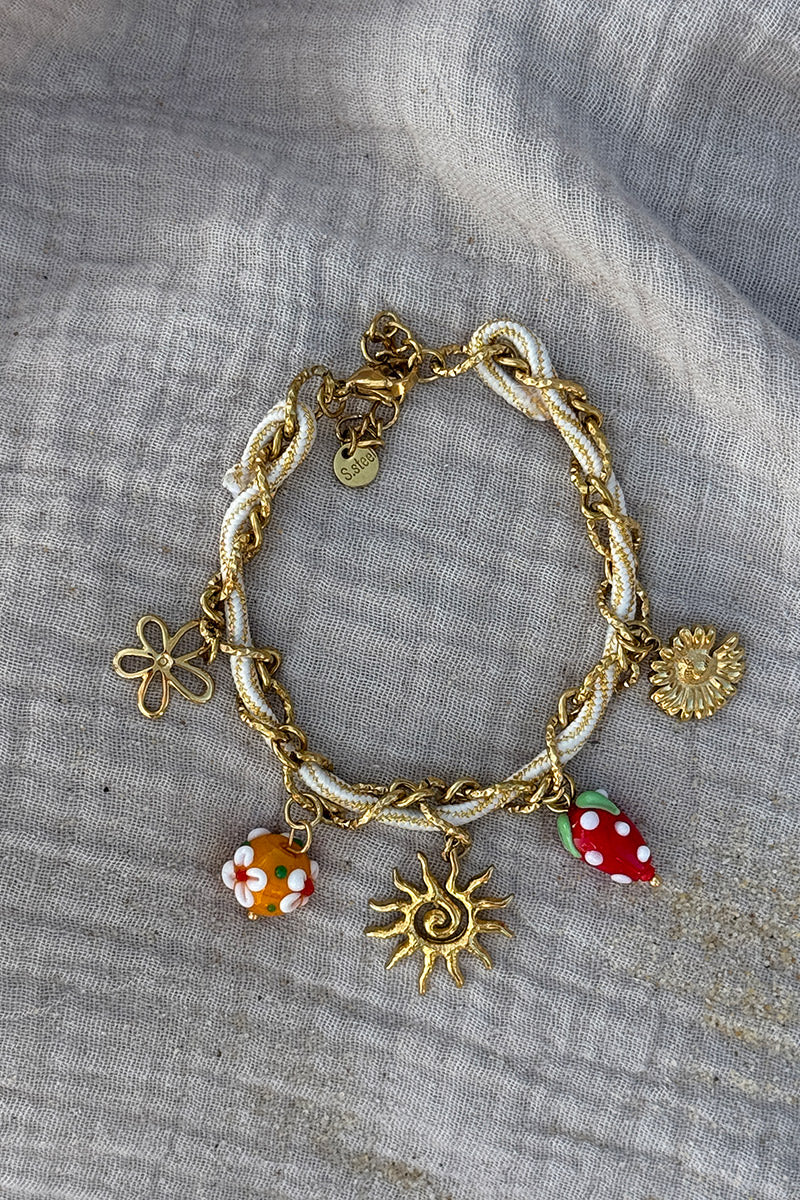 Gold Sunny Charms Bracelet
