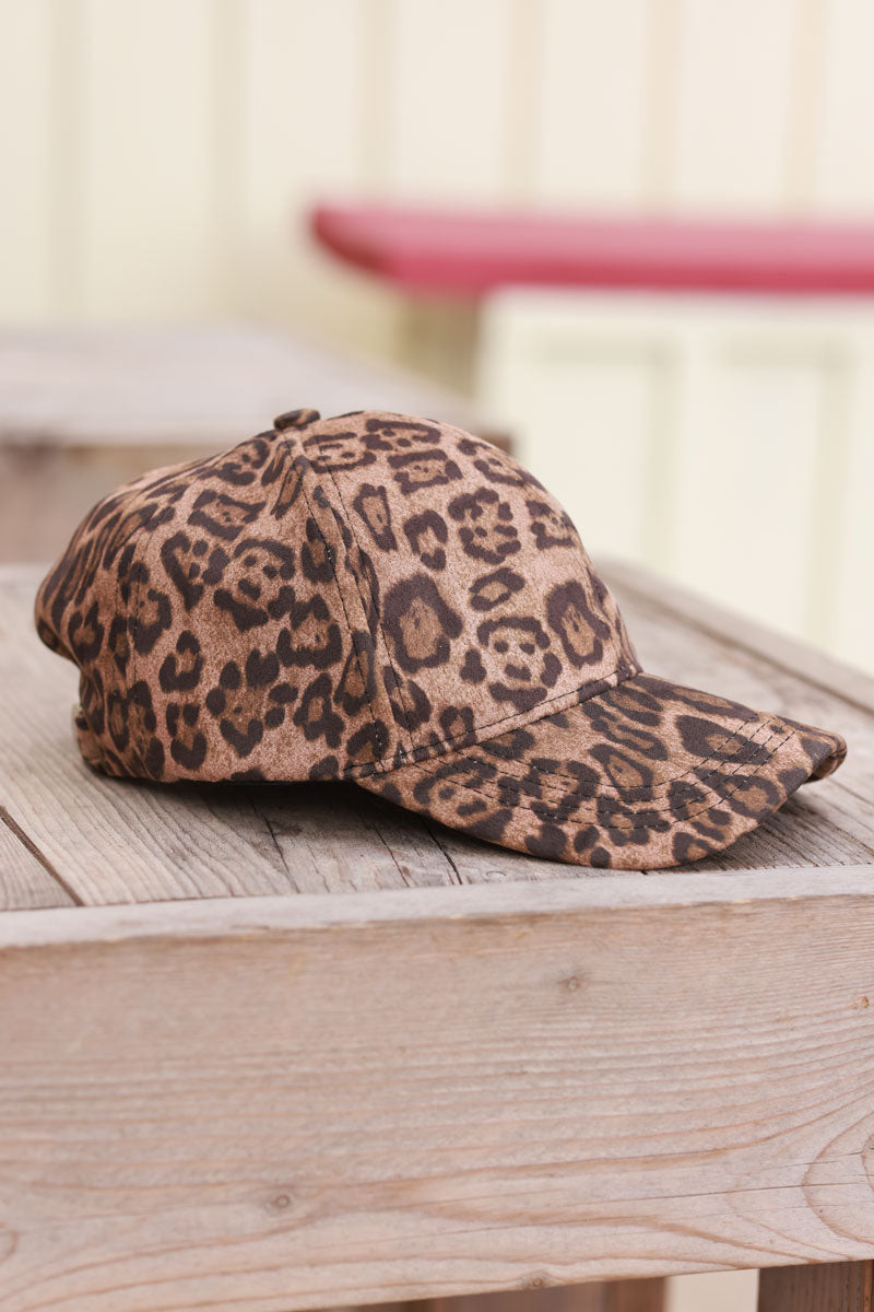 Leopard Print Baseball Cap Horizons Lointains