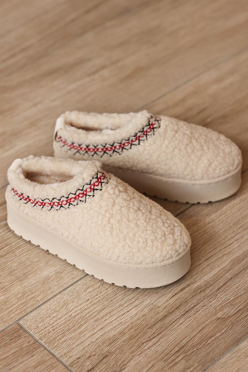 Borg mule online slippers