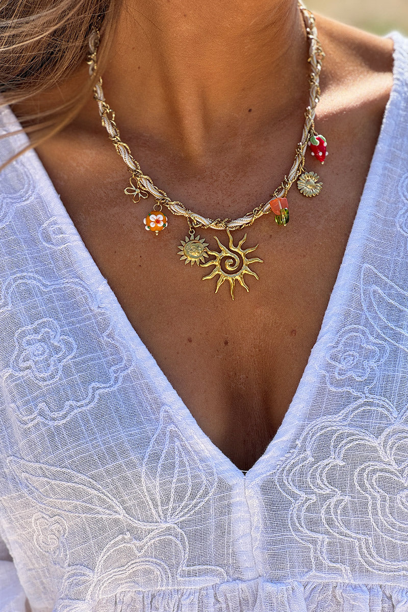Gold Sunny Charms Necklace