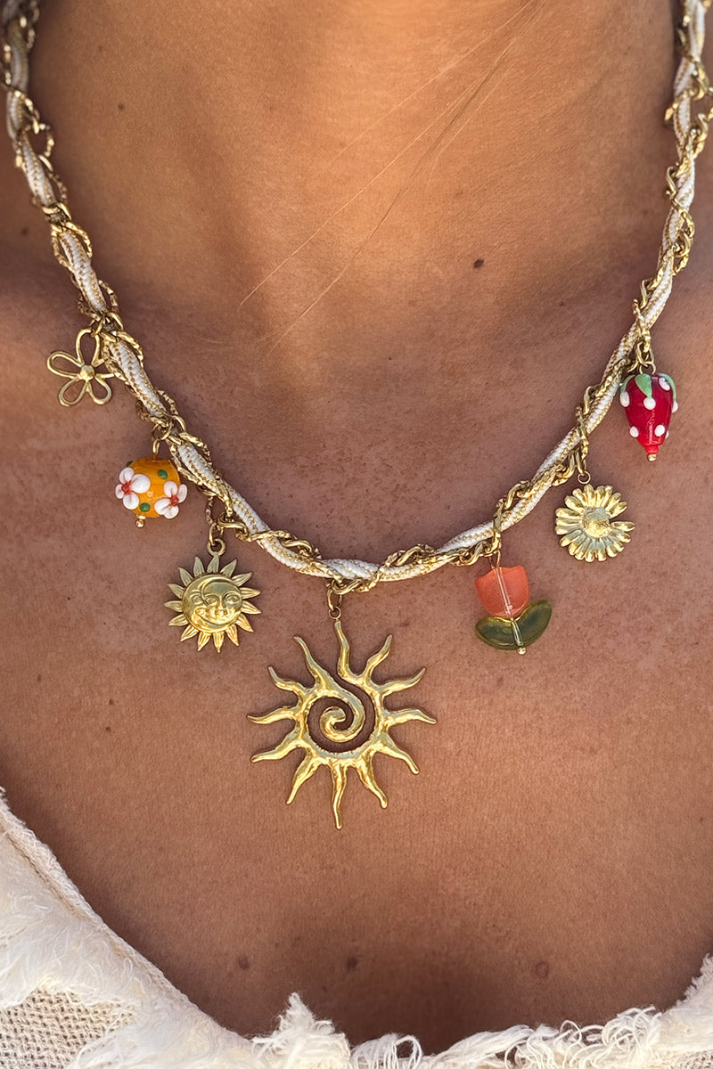 Gold Sunny Charms Necklace