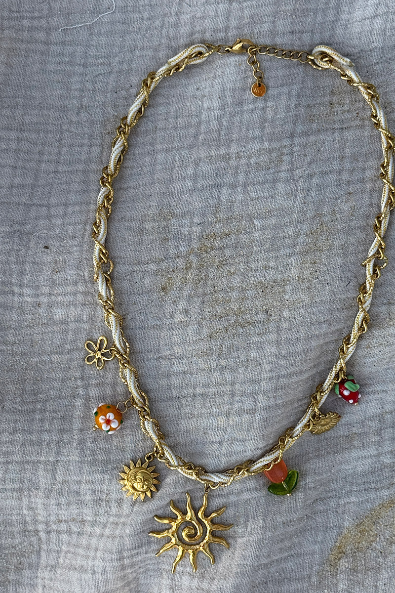 Gold Sunny Charms Necklace