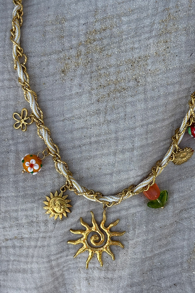 Gold Sunny Charms Necklace