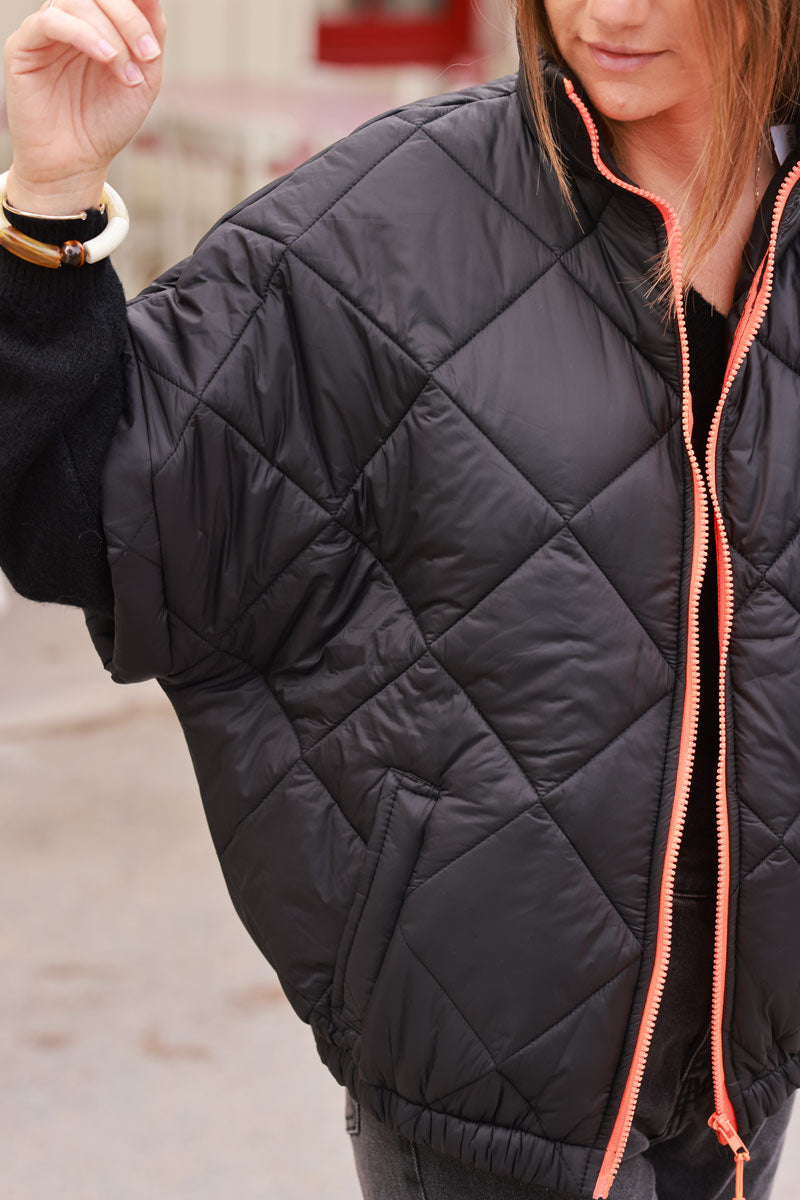 Black Quilted Puffer Vest