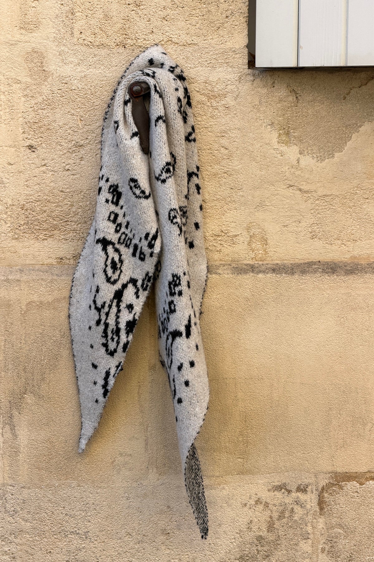 Cream Cozy Knit Classic Bandana