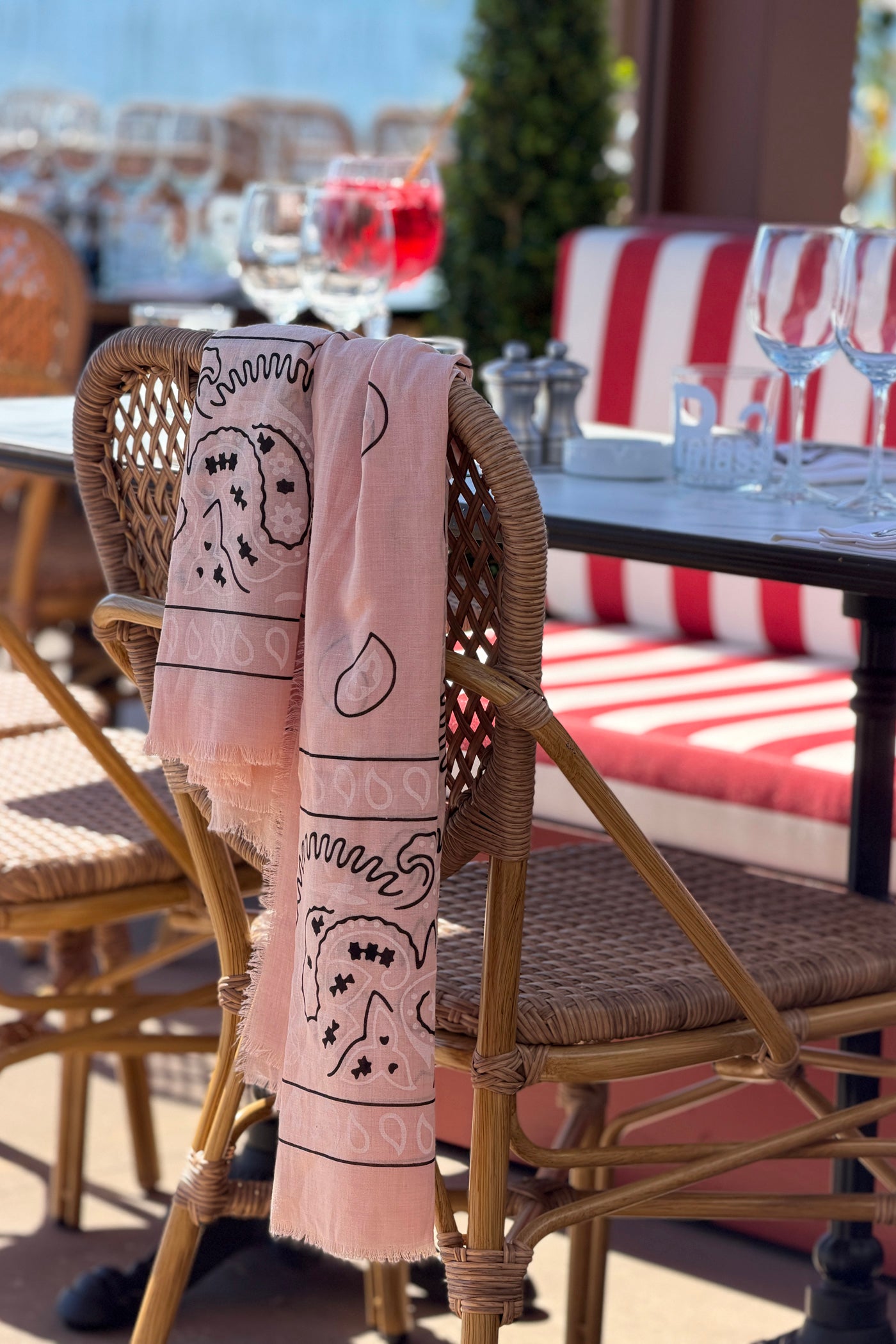 Pink Paisley Classic Bandana