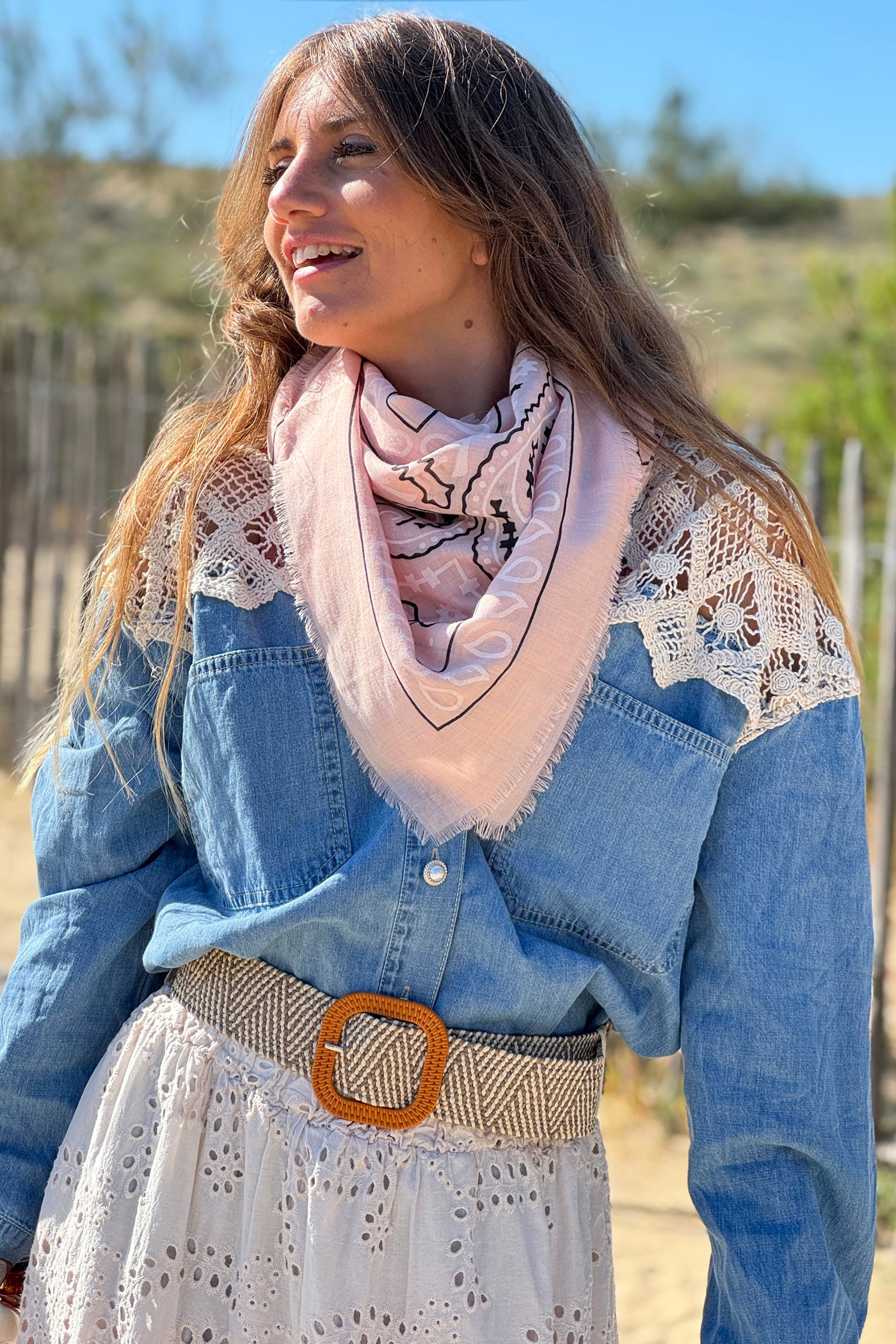 Pink Paisley Classic Bandana