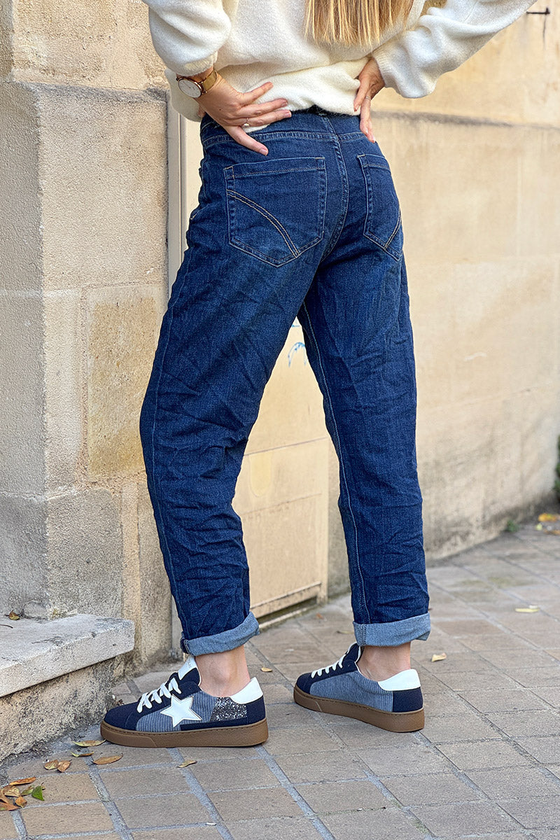 Jean droit 6 boutons originaux cœurs