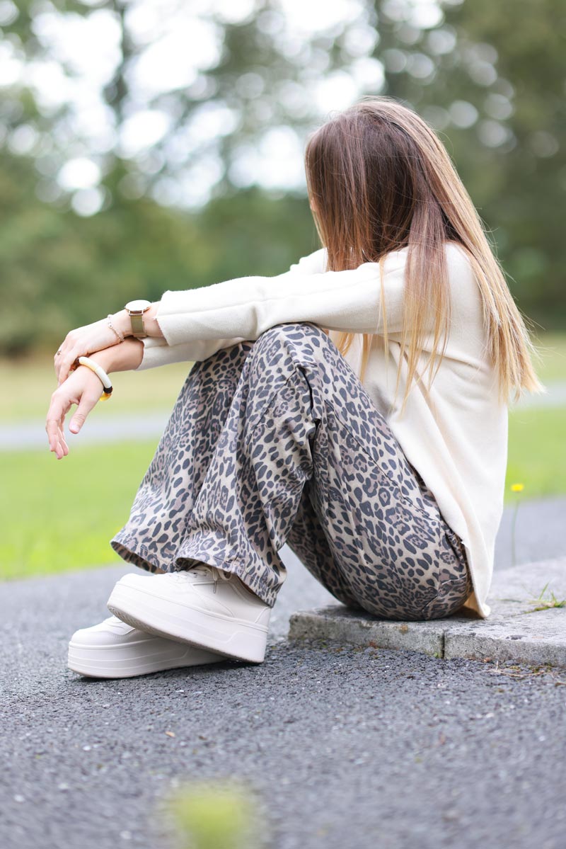 Carmilla High-Waist Leopard Print Pants