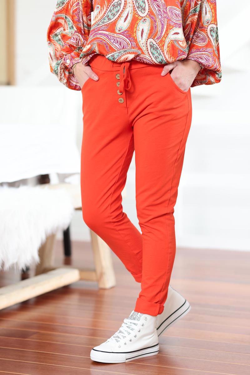 Orange sweatpants online women