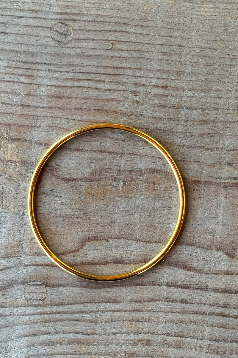Goldtone Classic Thin Bangle