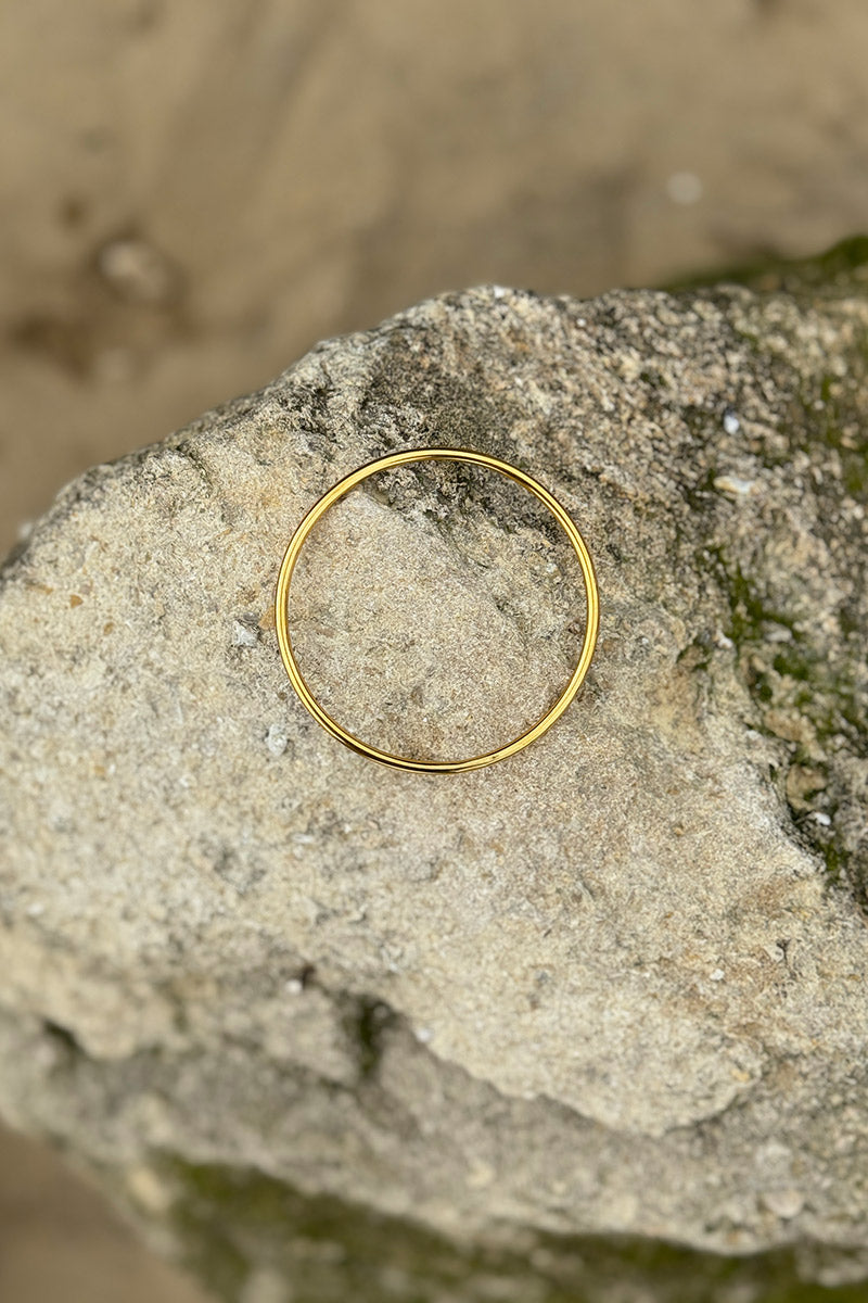 Goldtone Classic Thin Bangle
