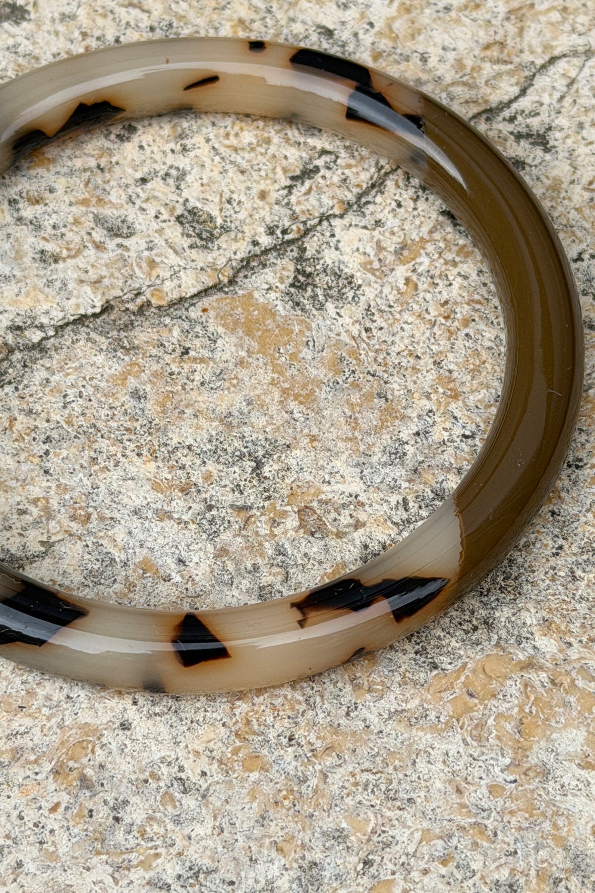 Onyx Marbled Bangle