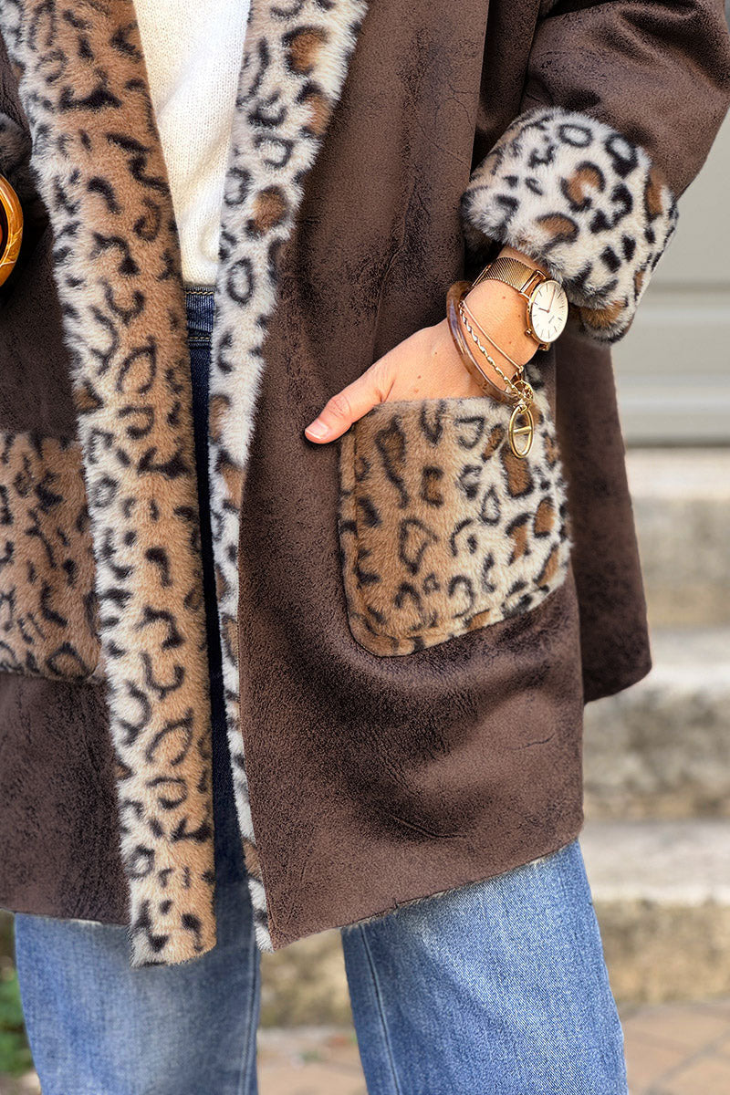 Leopard Reversible Faux Fur Coat