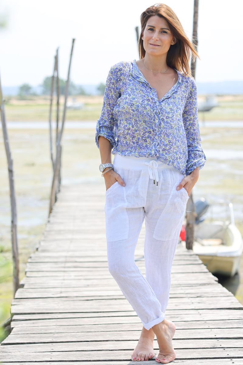 Linen pants sale stretch