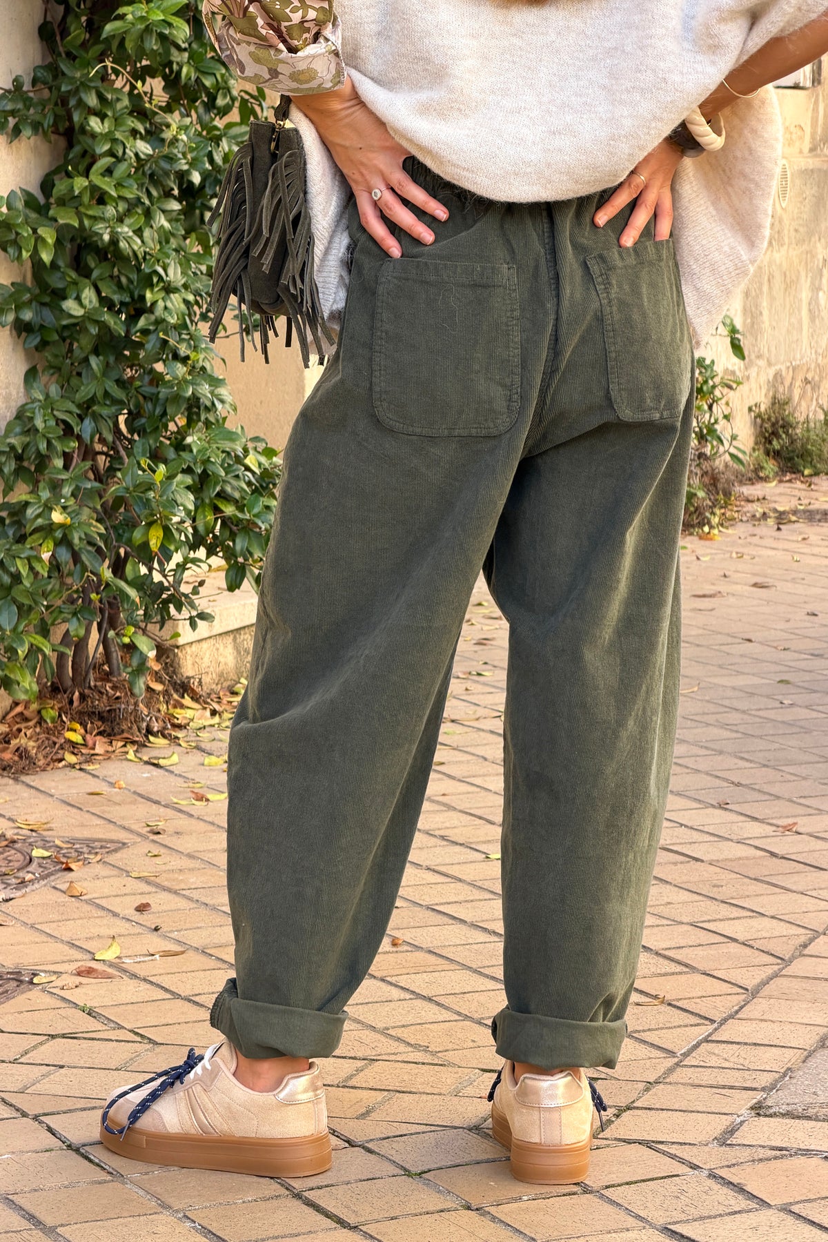 Sage Corduroy Utility Pants