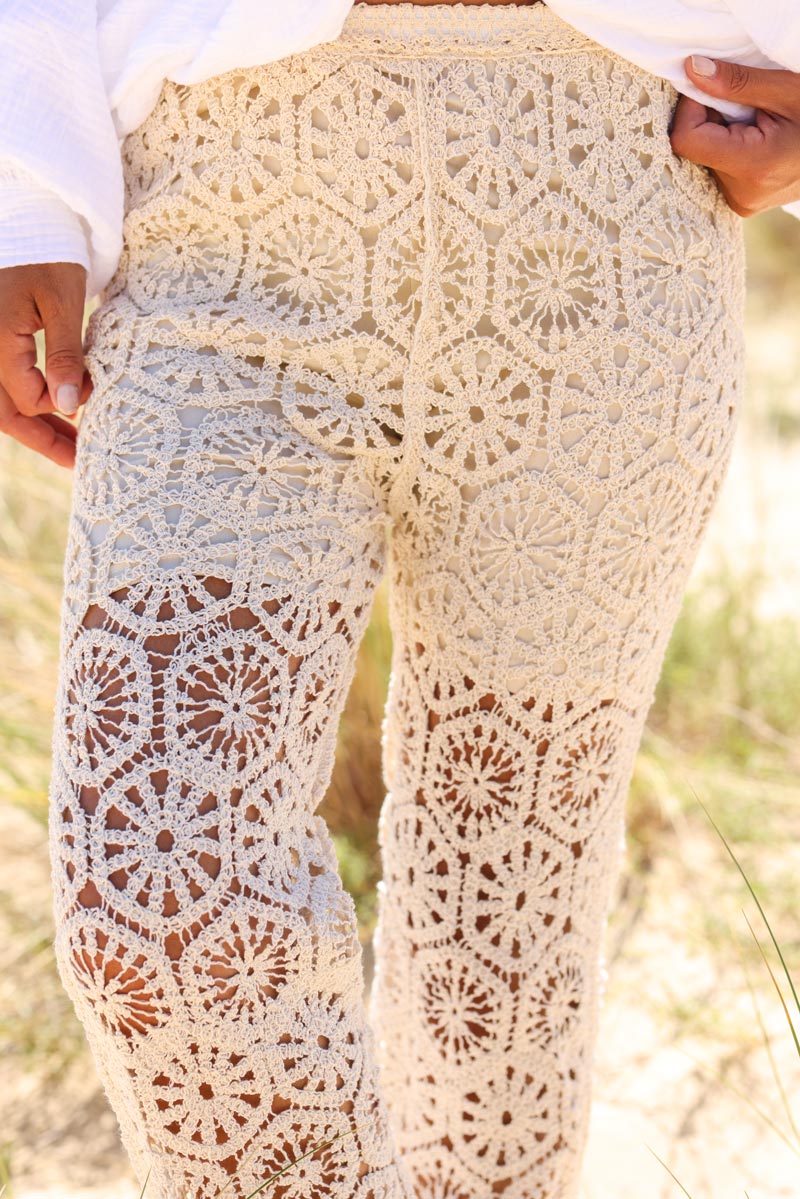 Crochet Trousers Pantalon Ganchillo Pantalón Crochet Mujer