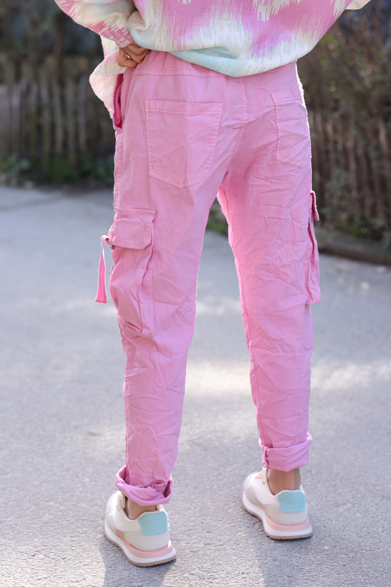 Pink hotsell stretch pants