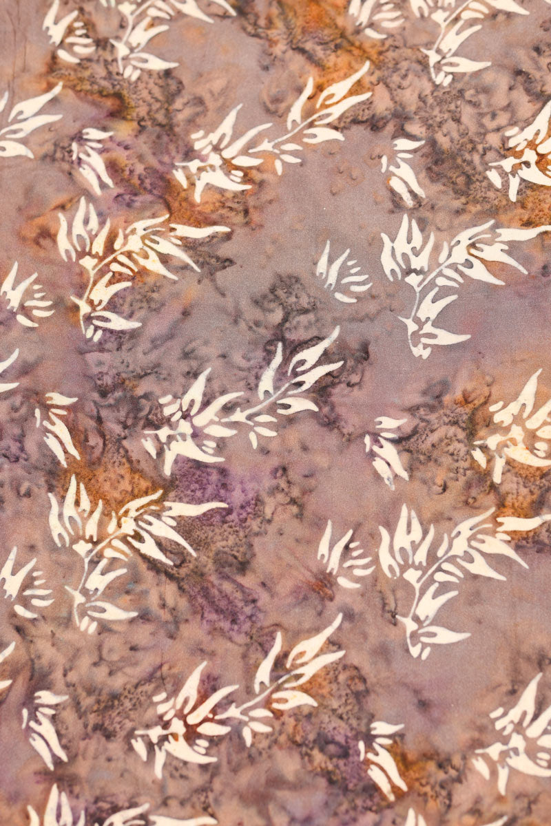 Pareo de plage long imprime indonesien delave marron violet e012 (4)