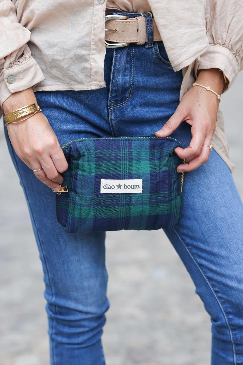 Tartan hot sale clutch bag