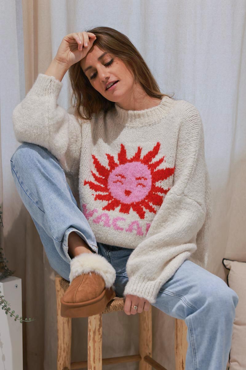 Cream Les Vacances Sun Knit Sweater