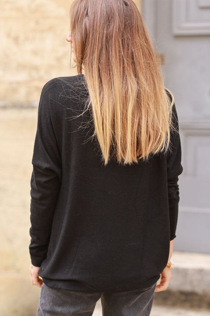 Black Leopard Hearts Long-Sleeve Tee