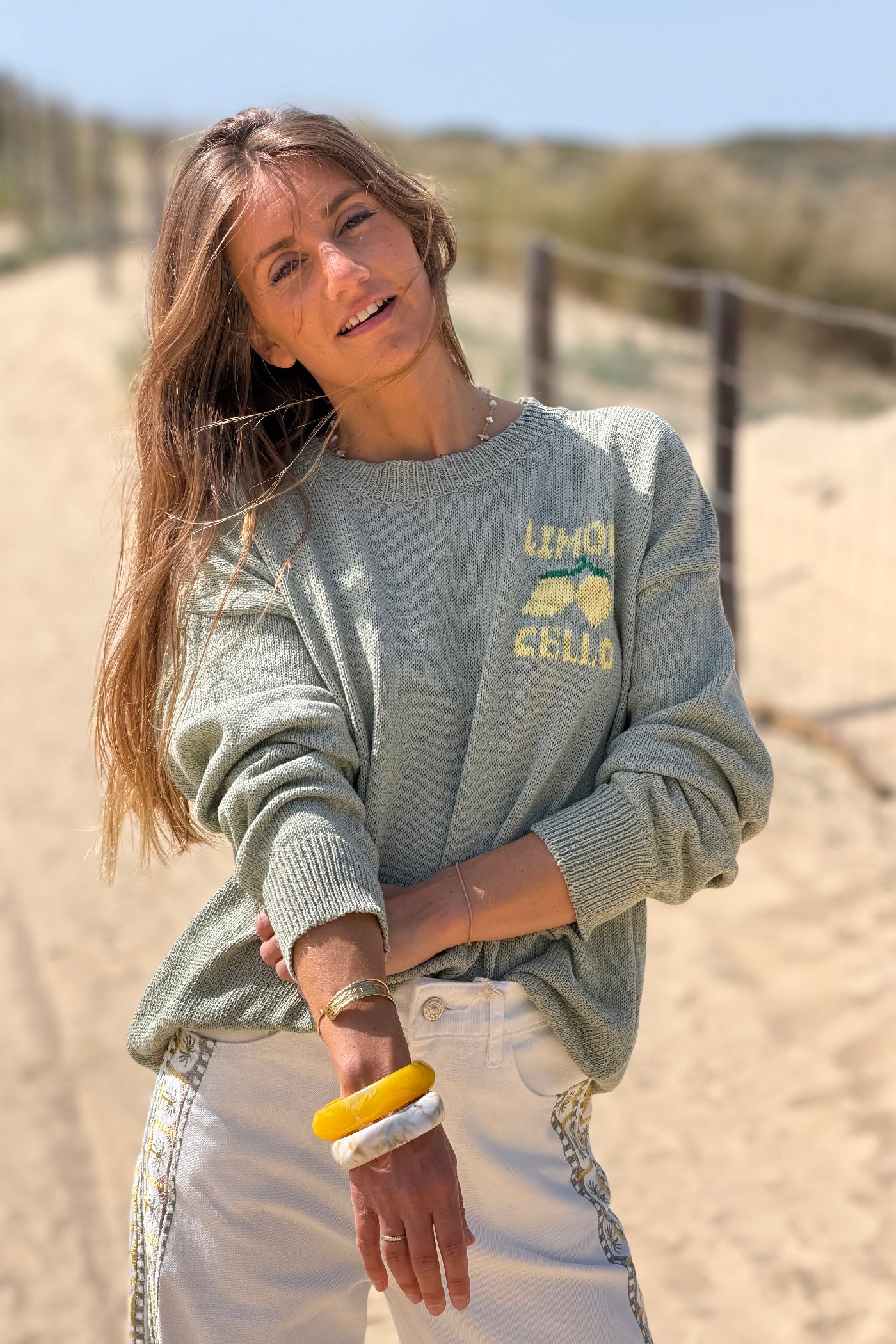 Olive Limoncello Knit Sweater