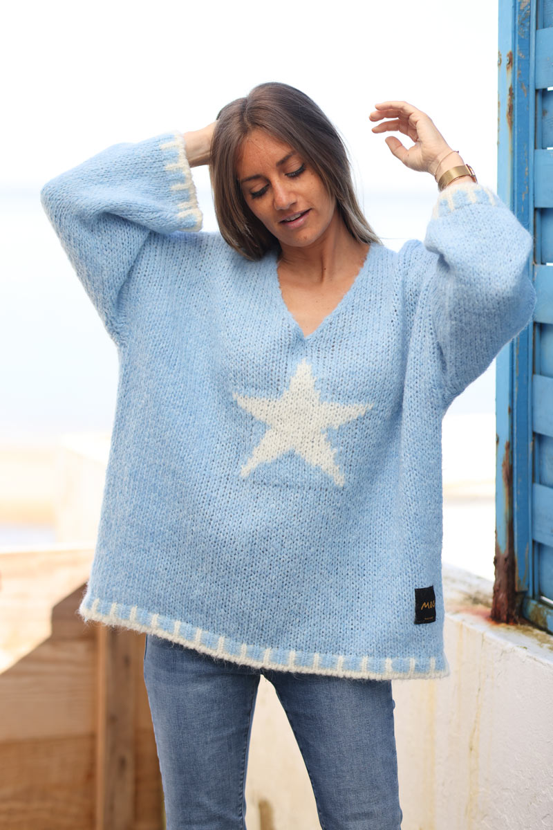 Star knit outlet sweater