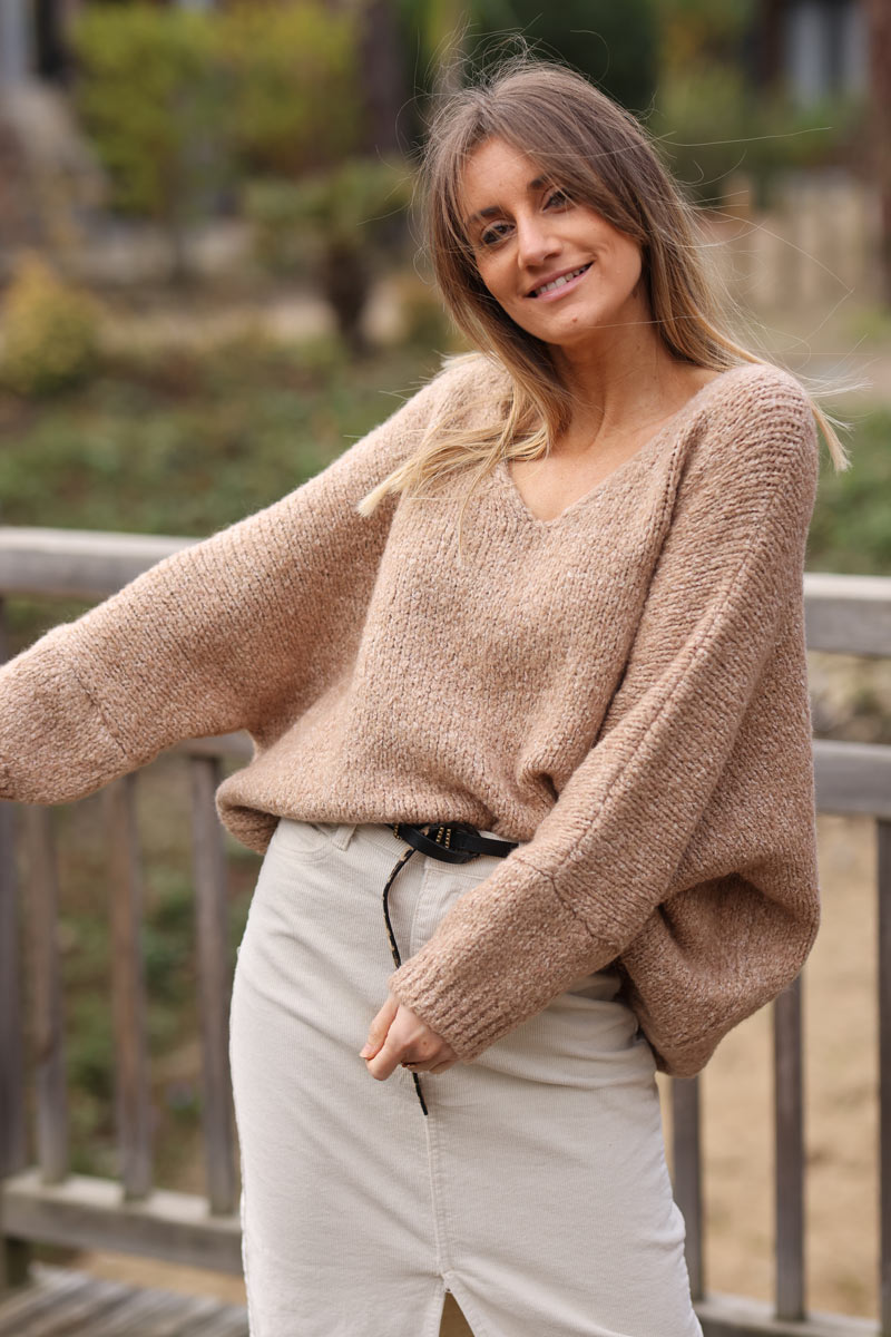 Camel knit clearance sweater