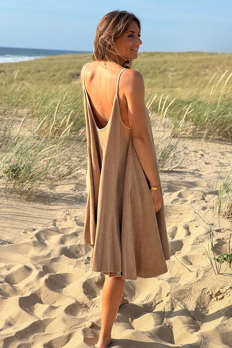 Cafe Terry Cloth Swing Dress