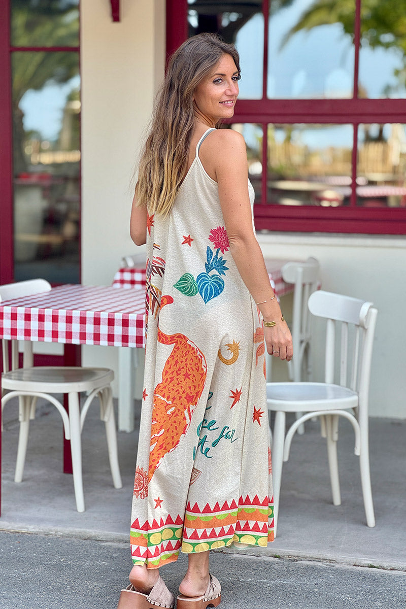 Cream “Il Dolce Far Niente” Sparkle Knit Maxi Dress