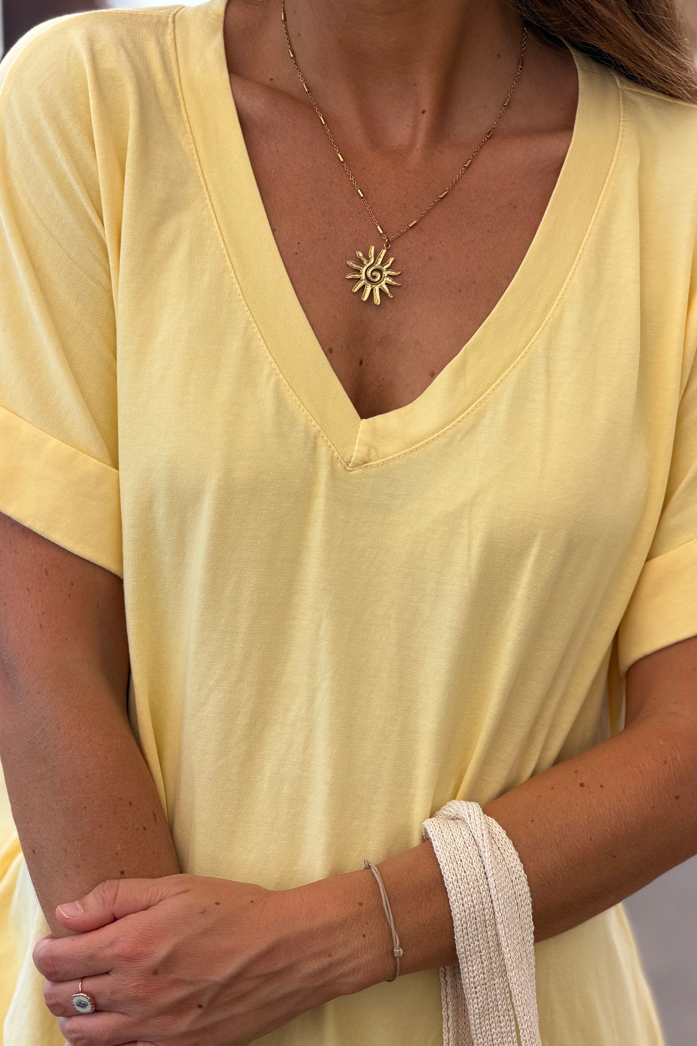 Butter “Somewhere Beyond the Sea” Maxi Shirt Dress
