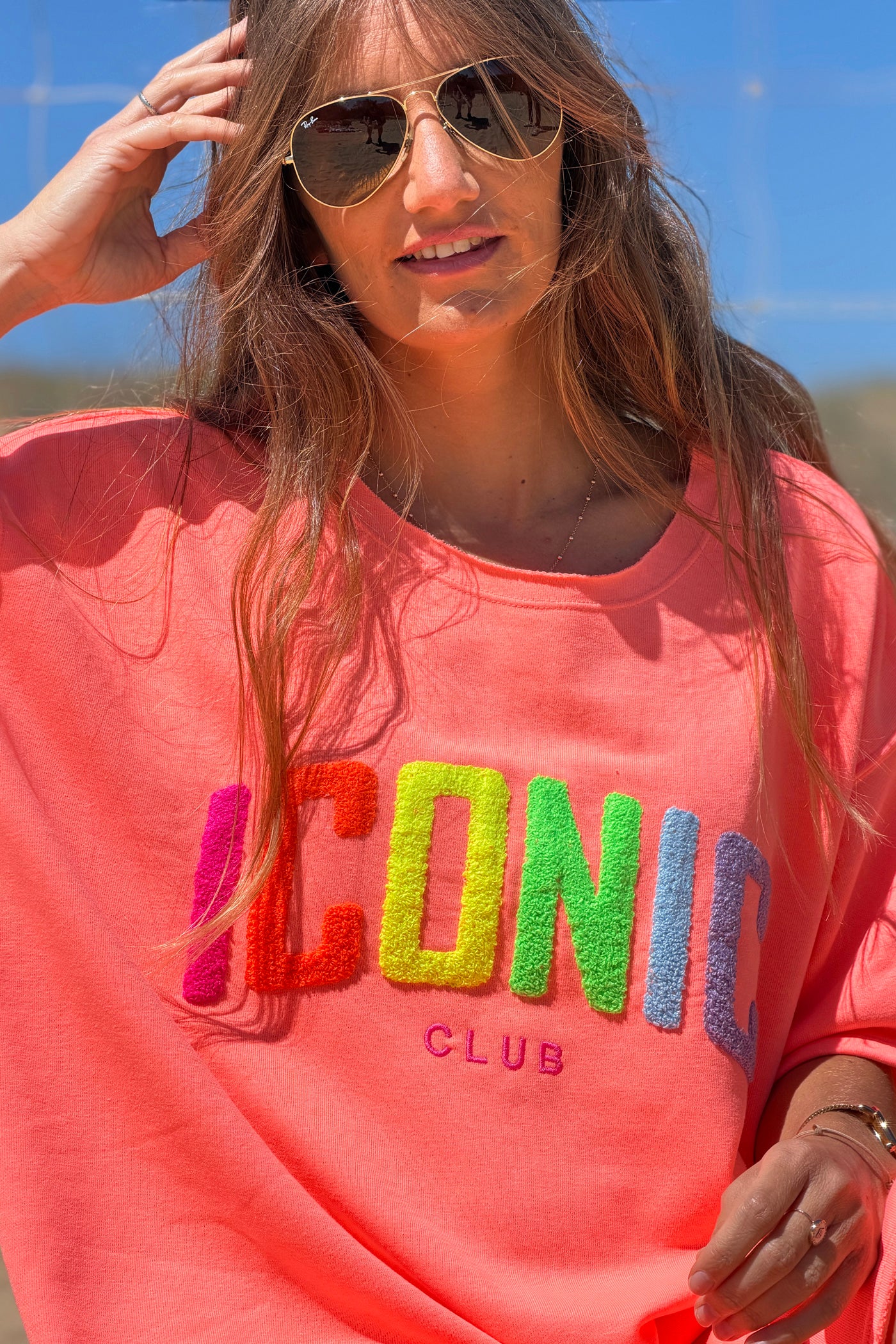 Orange ICONIC CLUB Varsity Dress