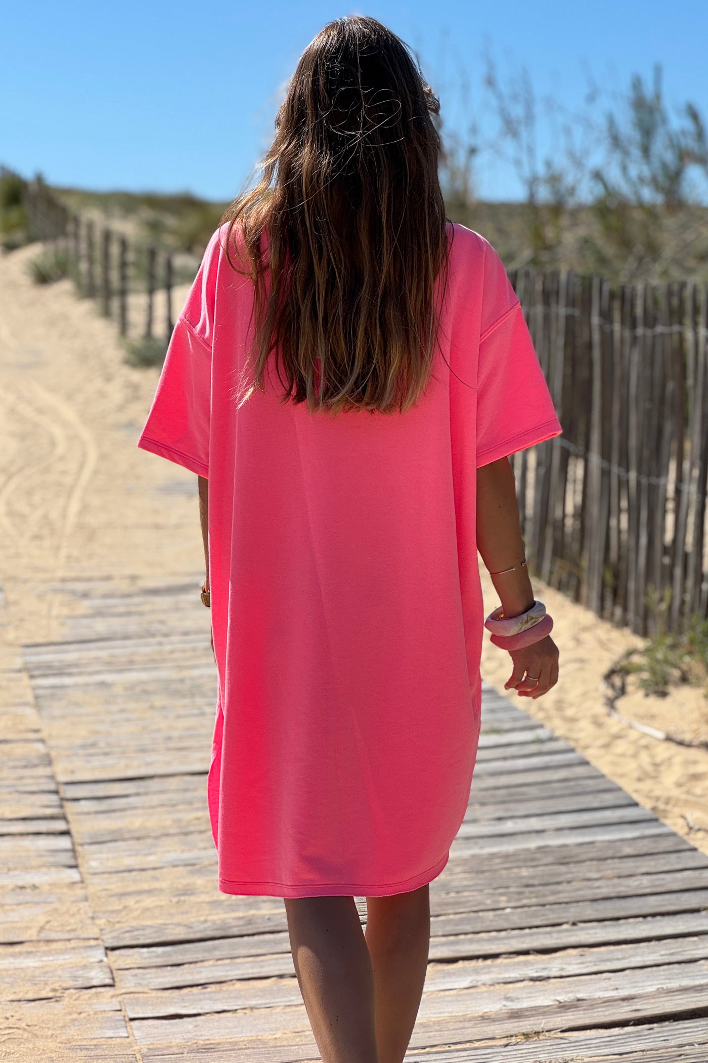 Pink ICONIC CLUB Varsity Dress