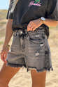 Short En Jean Pour Femme - Coupe Normale, Longueur Courte Avec Franges - Taille Moyenne - Décontracté été - 6