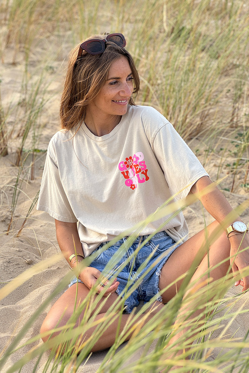 Cream “Good Vibes Only” Tee